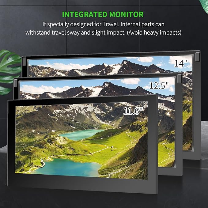 G-STORY 14‘’ Portable Monitor for Xbox Series S – 1TB SSD Black 1080P Portable Gaming Monitor IPS Screen for Xbox Series S（not Included） with Two HDMI HDR Freesync Game Mode Travel Display