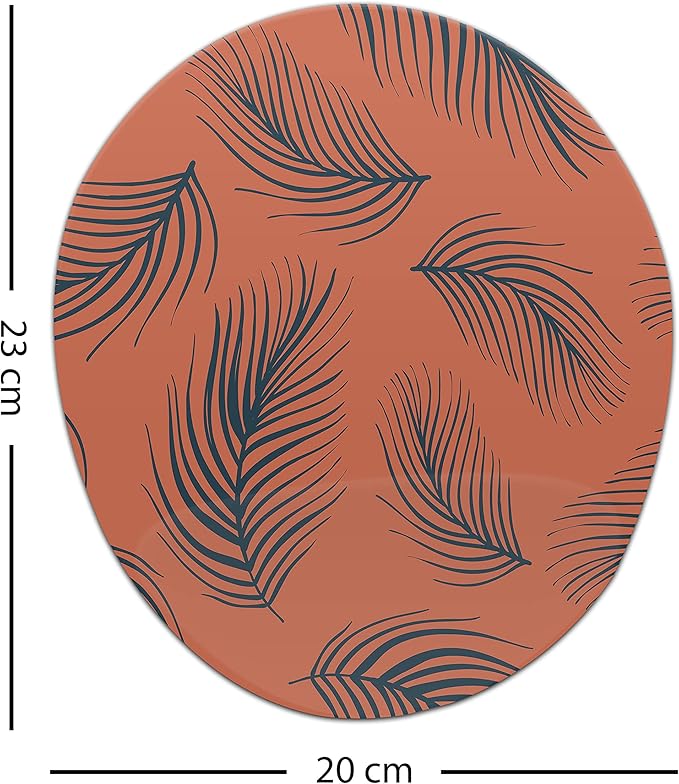 Ergonomic Mouse Pad with Wrist Rest Digital Printed Mouse Mat for Tendon Sheath Problems Non-Slip Base for Office and Home Size: 20 x 23 cm