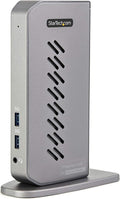 StarTech.com USB-C USB-A Dock - Hybrid Universal USB 3.0 Docking Station for USB-C or USB-A Laptop - Dual Monitor 4K 60Hz HDMI/DisplayPort - 6x USB-A GbE - USB 3.1/3.2 Gen 1 - Windows/Mac (DK30A2DHU)