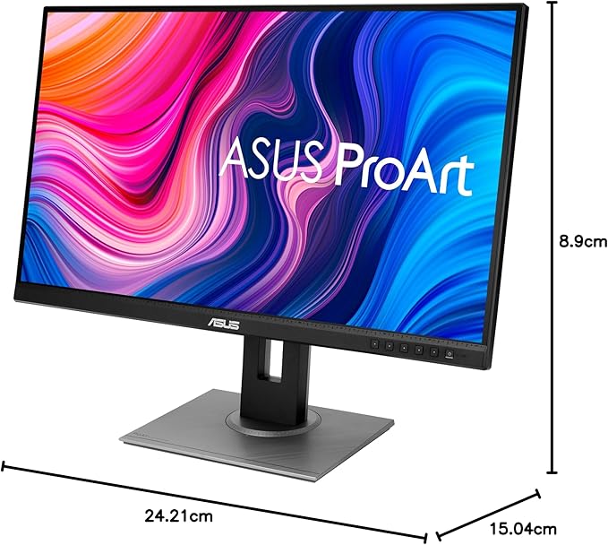 ASUS ProArt Display PA278QV 27” WQHD (2560 x 1440) Monitor 100% sRGB/Rec. 709 ΔE &lt 2 IPS DisplayPort HDMI DVI-D Mini DP Calman Verified Eye Care Anti-Glare Tilt Pivot Swivel Height Adjustabl