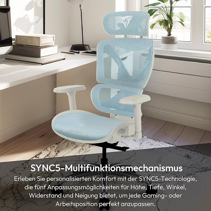 XTC Chroma Ergonomic Chair Blue/Black ThunderX3