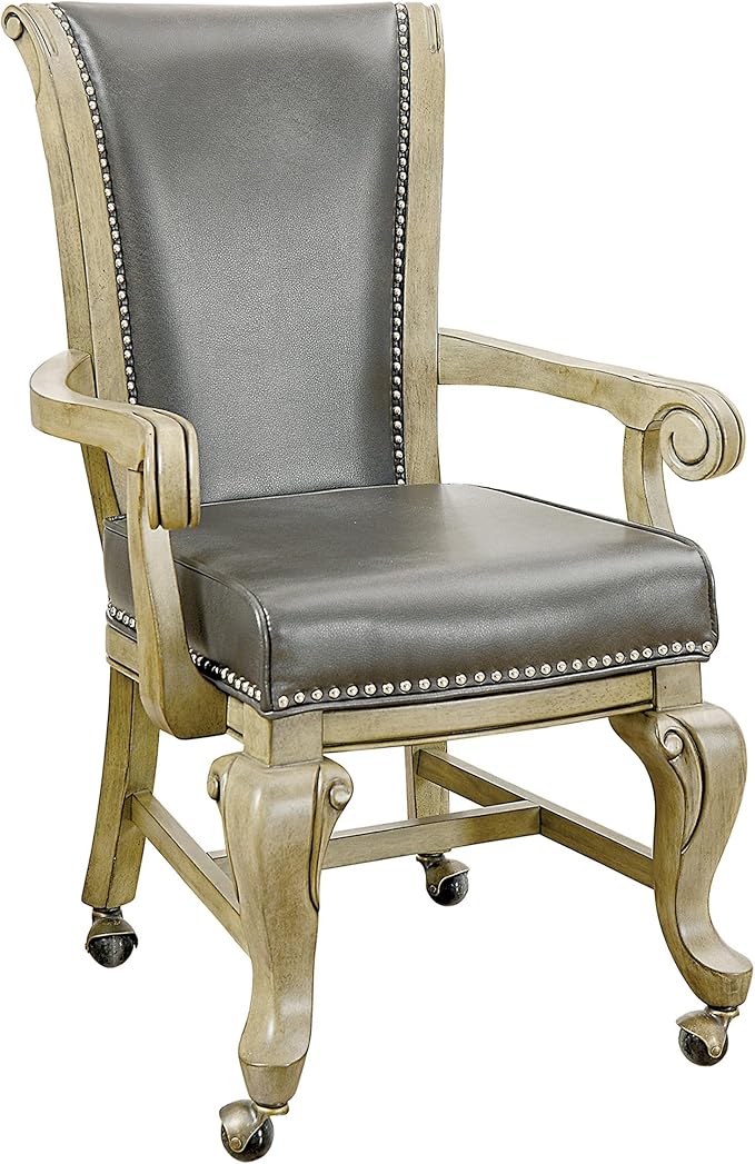 Furniture of America Enschede Faux Leather Gaming Chair in Gray (Set of 2)