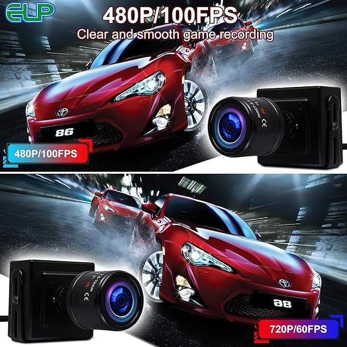 Varifocal Lens USB Camera Full HD 2448P 8 MP High Definition USB2.0 Plug&ampPlay 2.8-12mm Varifocal Lens UVC for Windows Linux Mac Android