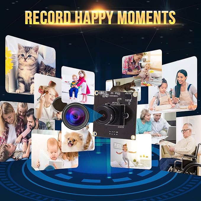 High Speed USB3.0 Camera Module High Definition 1280 * 1080@50fps 2MP Webcam Full HD 1080P USB Camera with IMX291 Sensor Plug&ampPlay USB Webcam for WindowsLinuxRaspberry Pi
