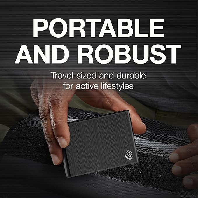 Seagate One Touch SSD 1TB External SSD Portable – Black speeds up to 1030MB/s 6mo Mylio Photo+ subscription 6mo Dropbox Backup Plan and Rescue Services (STKG1000400)