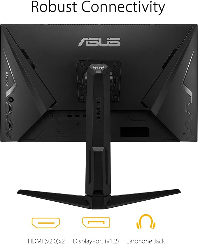 ASUS TUF Gaming VG279QL1A 27” HDR Gaming Monitor 1080P Full HD 165Hz (Supports 144Hz) IPS 1ms FreeSync Premium DisplayHDR 400 Extreme Low Motion Blur Eye Care HDMI DisplayPort