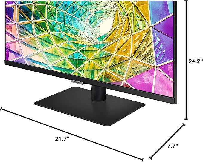 Samsung ViewFinity S8 27-Inch Series 4K UHD High Resolution Monitor IPS Panel 60Hz Thunderbolt 4 HDR 10+ Built-in Speakers Height Adjustable Stand (LS27B800TGNXGO) 2022