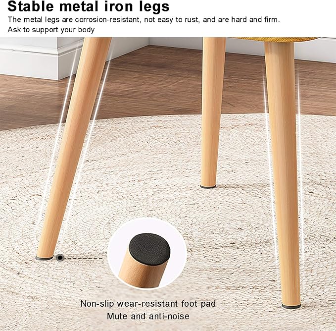 Office Chair Gaming Chair Computer Chair Office Computer Chair ErgonomicLinen Game Chair Mid-Back Conference Chair for Home ExecutiveModern No Armrest Desk Chair with Soft Seat C