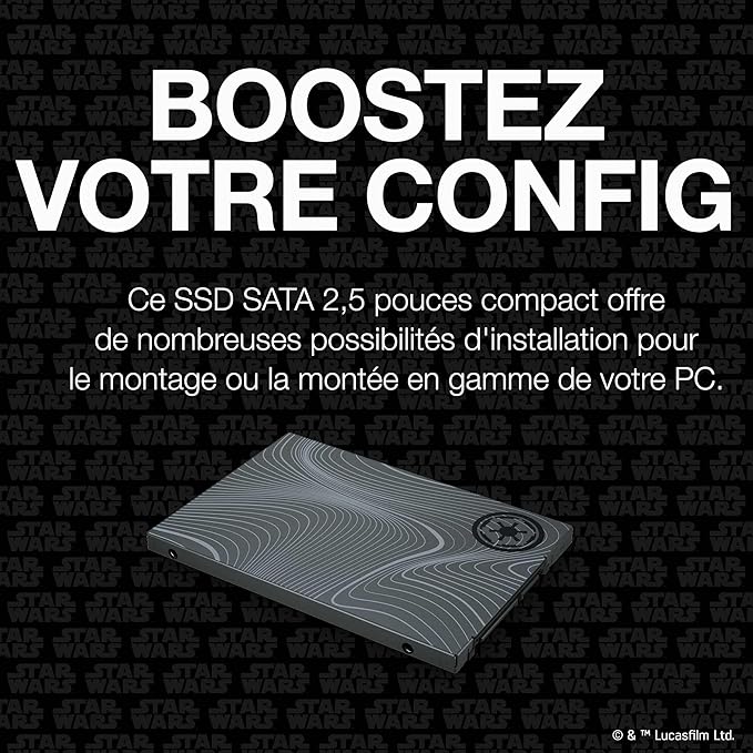 Seagate Beskar Ingot Drive Special Edition FireCuda SATA SSD 2TB Internal Solid-State Drive - 2.5 In 6Gb/s speeds of 560/540 MB/s 1.8M hrs MTBF up to 1170TB TBW Rescue Services (ZA2000GM1A011)