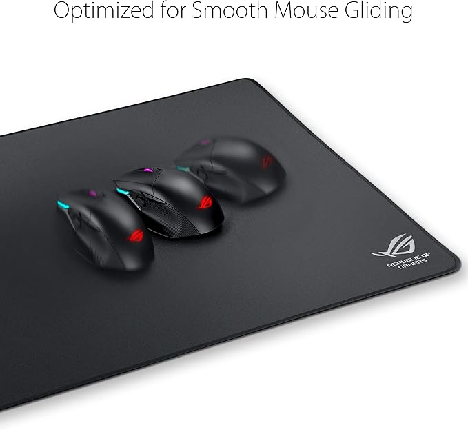ASUS ROG Sheath BLK Gaming Mouse Pad – 35.4” x 17.3 Extra-Large Surface Ultra-Smooth for Precise Mouse Control Anti-Fray Stitched Edges Non-Slip Base - Black/Gray