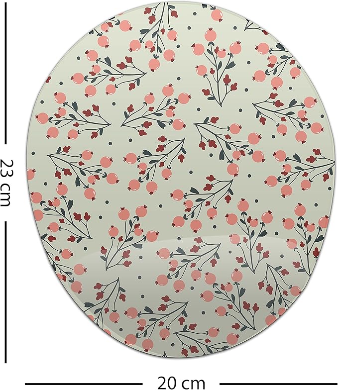 Ergonomic Mouse Pad with Wrist Rest Digital Printed Mouse Mat for Tendon Sheath Problems Non-Slip Base for Office and Home Size: 20 x 23 cm