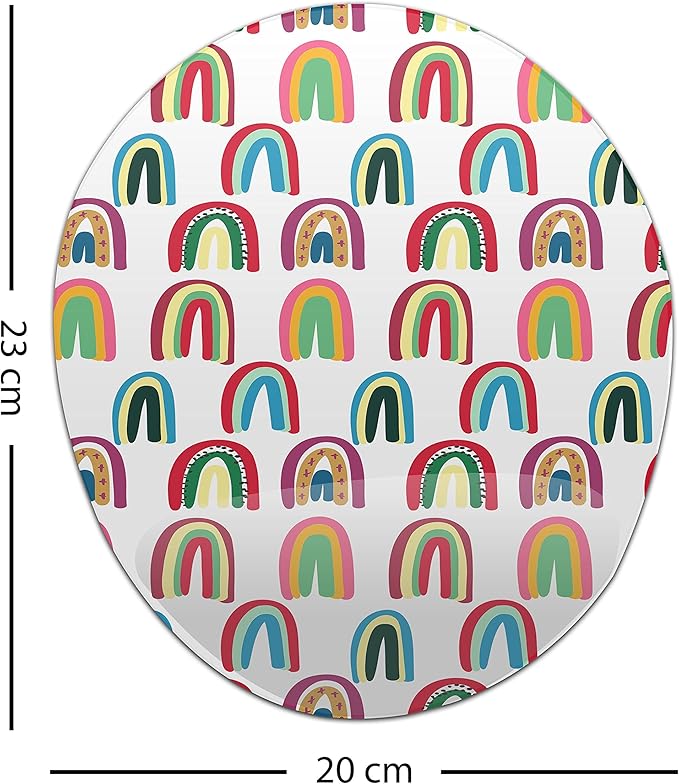 Ergonomic Mouse Pad with Wrist Rest Digital Printed Mouse Mat for Tendon Sheath Problems Non-Slip Base for Office and Home Size: 20 x 23 cm