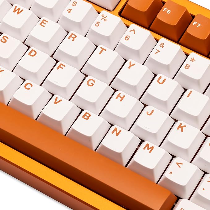 KEEBMONKEY WOBKEY Rainy 75 Aluminum HMX/JWK Switches Mechanical Keyboard with Superior Acoustics Wired BT 2.4G Wireless Connectivity (Pro Orange(Stainless Steel Weight))