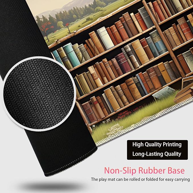 Large Gaming Mouse Pad + Mouse Wrist Rest Pad + Coaster Combination 31.5 x 11.8 Durable Non-Slip Extension Table Mat Suitable for Office and Home Books