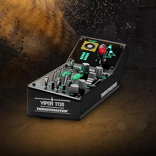 Thrustmaster Viper Panel: Backlit Control Panel For Use with Viper TQS or Standalone 43 Metal Action Buttons Jettison Trim Landing Gear Licensed by the U.S. Air Force (Compatible with PC)