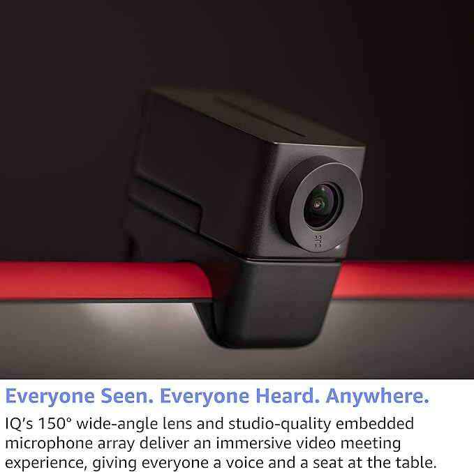 Huddly IQ Jamboard Kit - Full HD 1080p USB Video Conferencing Camera with Embedded Microphone Array and AI Capabilities
