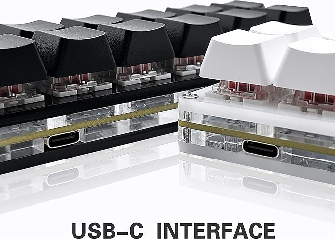12 Key Mechanical Gaming Keyboard One Handed Keypad USB-C Wired OSU Keypad Programmable and Hot Swappable Keyboard.