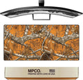MPCO. Real Tree Large Gaming Desk Pad - 36 x 17 Aeroglyde Fabric Edge Orange – Without Logo Desk Mats - Non-Slip Washable Smooth Glide for Precision Gaming &amp Work
