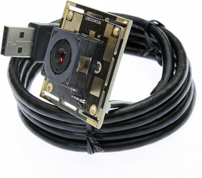 ELP 5mp Autofocus USB Camera for Computer and Raspberry Pi OV5640 USB2.0 Lightburn Laser Engraver Camera Module Smart Embedded Video Webcam Board3.3ft/1m Cable for PC Laptop Jetson Nano