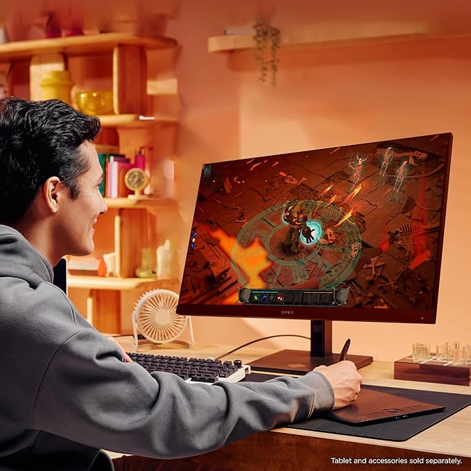 HP OMEN 31.5 inch UHD 144Hz Smart Gaming Monitor 4K UHD Display (3840 x 2160) IPS Panel Technology VESA DisplayHDR 400 1ms GtG (with Overdrive) NVIDIA G-SYNC Compatible Black OMEN 32x (2025)