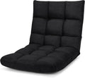 Giantex Floor Sofa Chair Video Gaming Chair with 14 Adjustable Position Padded Back Support Floor Cushioned Seat Folding Lazy Chair for Meditation Reading Watching Living Room Recliner(Black)