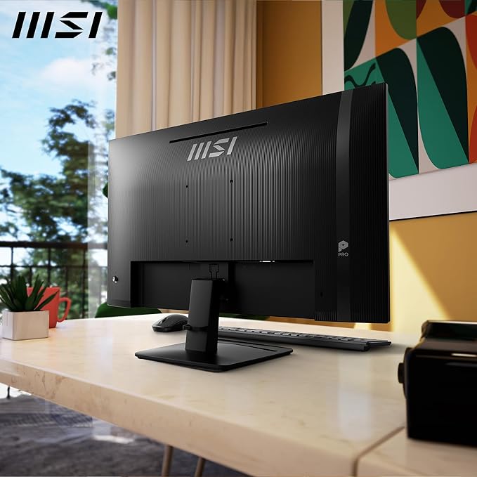 msi PRO MP271A E2 27-inch IPS 1920 x 1080 (FHD) Gaming Office Monitor 120Hz Free-Sync HDMI DisplayPort VGA Port VESA Mountable Tilt Speaker 4-Side Slim Bezel 1ms Black