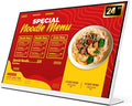 24 Inch Desktop Digital Menu Board HD Digital Signage Retail Store Payment Kiosk Commercial Display Advertising Screen Android with HDMI in Electronic menu display for Milk Tea Shop/Restaurant