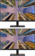 Lenovo ThinkVision S24e 24-inch 1920 x 1080 LED Backlit Full HD LCD Monitor 2-Pack Bundle with HDMI VGA