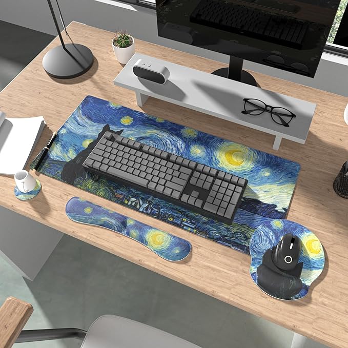 Ovenbird Mouse Pad Set 4-in-1 The Starry Cat