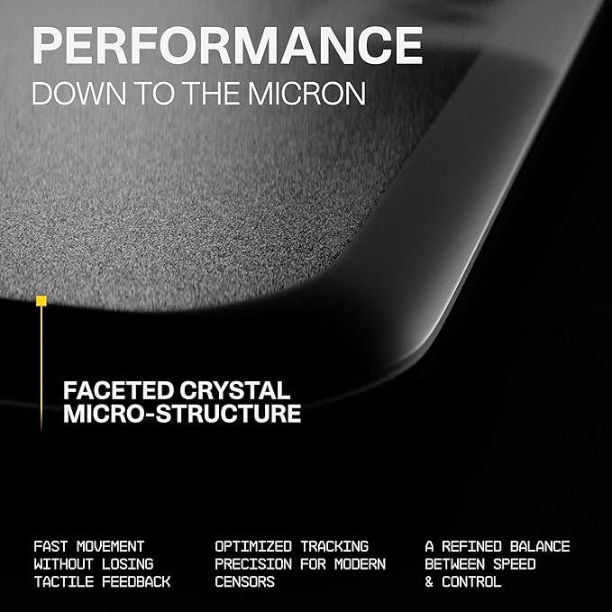 Wallhack SP-005 Glass Gaming Mouse Pad – Speed Surface Large Mousepad for Esports Smooth Low-Friction Glide Tempered Glass Ergonomic Low Profile Durable &amp Portable with Carry Case | Skypad Wh