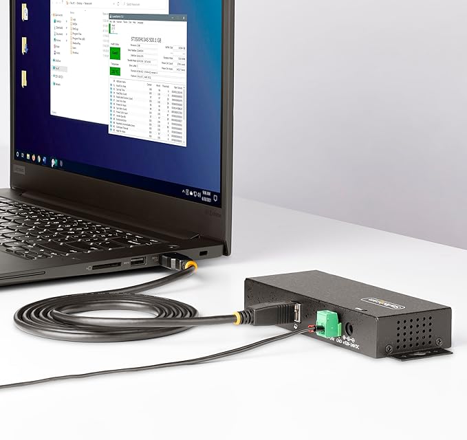 StarTech.com 7-Port Managed USB Hub with 7X USB-A Heavy Duty with Metal Industrial Housing ESD &amp Surge Protection Wall/Desk/Din-Rail Mountable USB 3.0/3.1/3.2 Gen 1 5Gbps TAA
