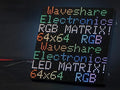 RGB Full-Color LED Matrix Panel 64×64 Pixels 2.5mm Pitch 4096 Individual RGB LEDs Adjustable Brightness Support Raspberry Pi/Raspberry Pi Pico/ESP32/Ardu Display Text Colorful Image/Animation