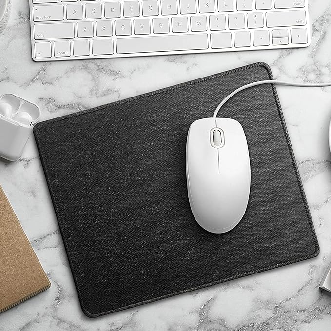 Yexiya 40 Pieces Mouse Pad with Stitched Edged Mouse Pad with Non Slip Rubber Base Washable Mousepads for Employee Office 10.23 x 8.26 Inch