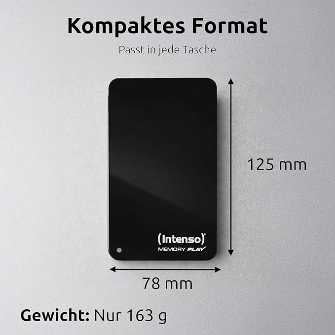 Intenso Memory Play USB 3.0 25 1TB incl. Support