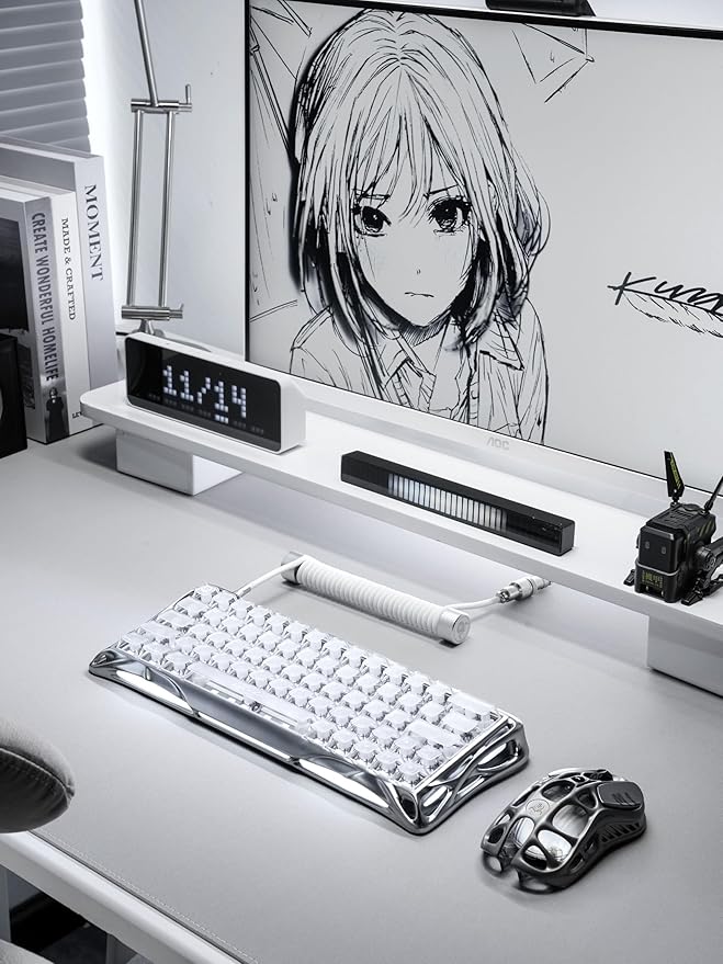 GravaStar Mercury V60 Pro 60% HE Magnetic Gaming Keyboard True 8kHz Polling Rate 0.125ms Latency Dynamic Rapid Trigger 0.005mm Adjustable Actuation Full Aluminum Frame