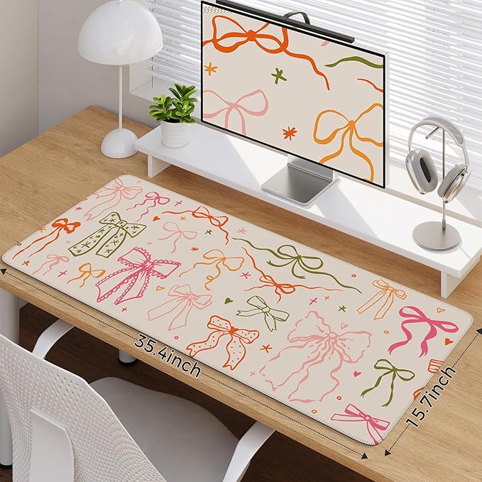 iCasso Ergonomic Mouse Pad Keyboard Wrist Rest Memory Foam Mousepad with Wrist Support XXL Desk Mat Desk Pad