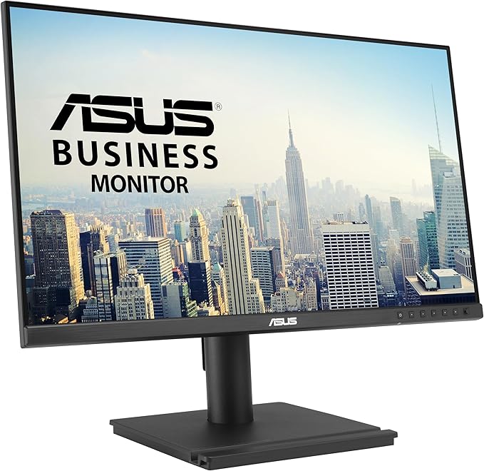 ASUS BE249CGN 23.8 FHD IPS Docking Monitor (1920 x 1080) 5ms Response Time 120Hz Frameless USB-C Docking RJ45 HDMI DisplayPort Speakers Ergonomic Design Low Blue Light