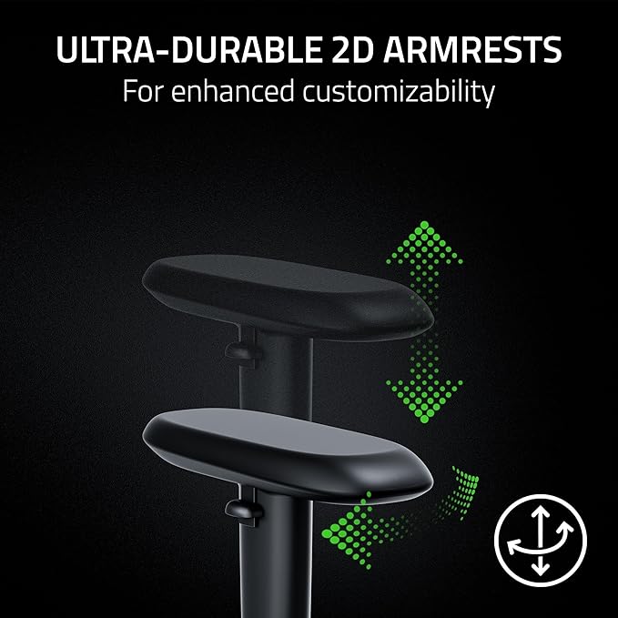 Razer Iskur V2 X NewGen Ergonomic Gaming Chair: Gen-2 EPU Leather with Cooltouch - Lumbar Support - Ultra-Wide Base - High Density Foam Cushions - Adjustable 152 Degree Recline - 2D Armrests - Quartz