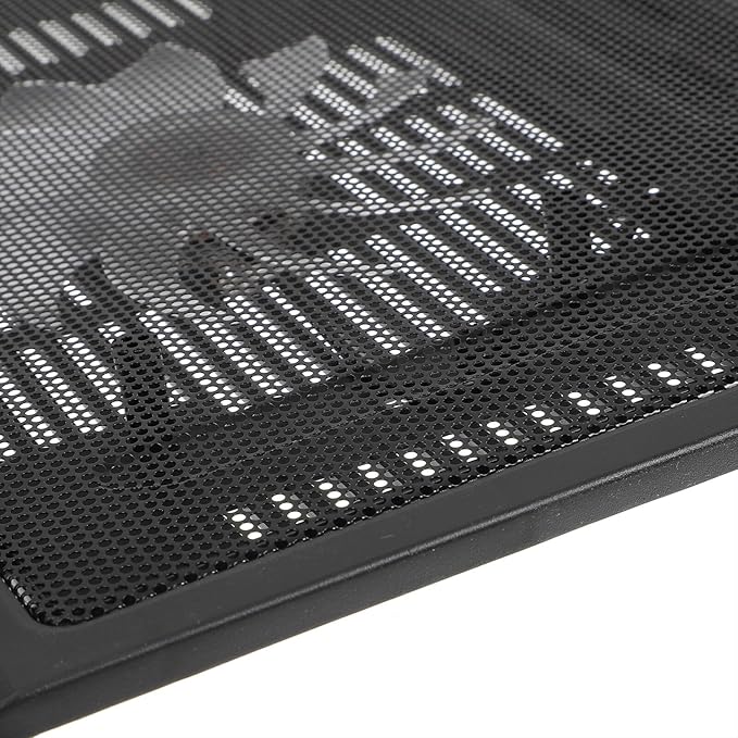 Kisangel Silent Laptop Cooling Pad with Ultra-Thin Design Large Ventilation Area Quiet Fan for Efficient Heat Dissipation Computer Accessory Compatible with Gaming Laptops and Notebooks