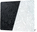 XVX Glass Mousepad for Gaming Topographic Hard Gaming Mouse pad Professional Large Mouse Mat 410mm*310mm Special Glass Surface with Improved Precision and Speed