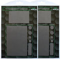Mouse Pad Adhesive Bottom - Sticks to Any Surface - Portable - Webcam Covers and Screen Cleaner Included (2 Pack -Blank- Gray