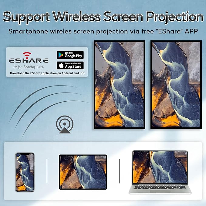 43 Multi-Touch Screen Industrial Monitor FHD 1080P Digital Signage Display for Advertising Reverse Control Laptop Wireless Screen Mirroring Built-in Speakers USB HDMI Ports