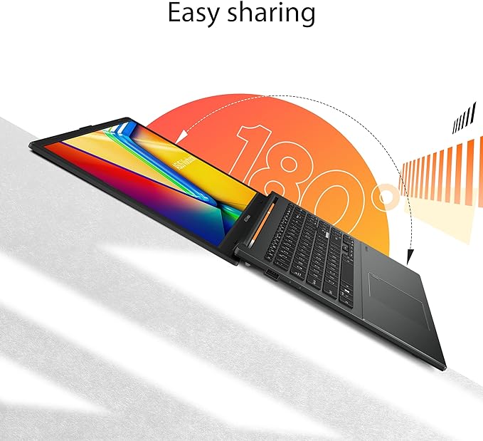 ASUS Vivobook Go 15.6” FHD Slim Laptop AMD Ryzen 3 7320U Quad Core Processor 8GB DDR5 RAM 128GB SSD Windows 11 Home Fast Charging Webcam Sheild Military Grade Durability Black E1504FA-AS33