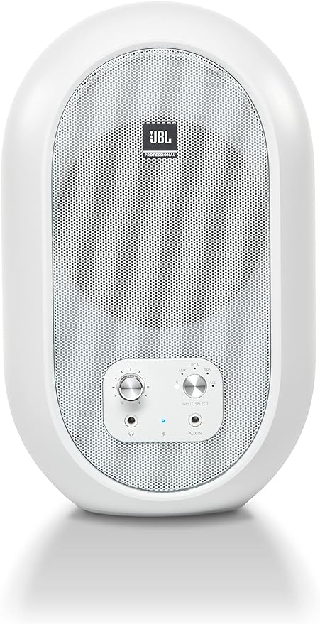 JBL Professional 1 Series 104-BT Compact Desktop Reference Monitors with Bluetooth White Sold as Pair 4.5-inch Speaker