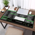 AIMSA Shortcuts Cheat Sheet Mouse Pad Large Keyboard Shortcut Keys Desk Mat+ Mouse Pad with Wrist Rest+ Keyboard Wrist Rest Support+ Coaster Ergonomic Multifunctional Mousepad