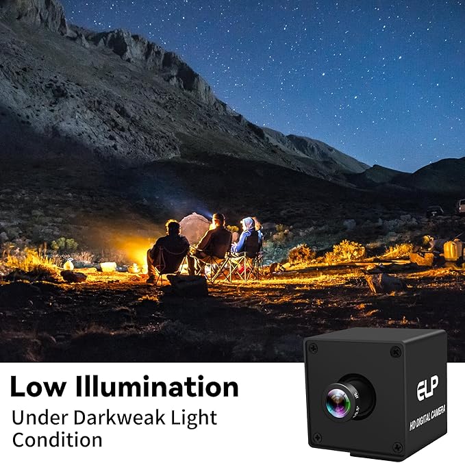 12MP USB Camera 1080P@120fps High Speed Industrial Security 4K USB Webcam with 16mm Narrow Field of View M12 Lens Low Light PC Golf Swing Cam Plug and Play for Linux Windows Mac OS
