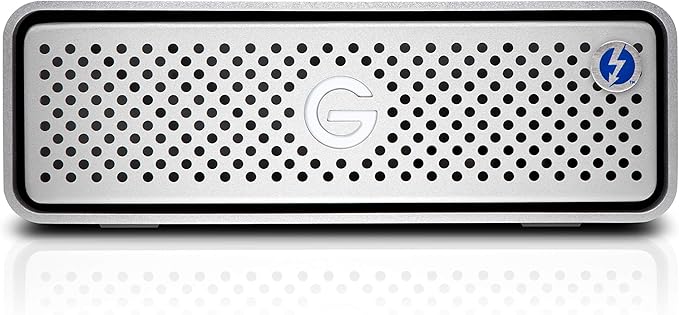 G-Technology 4TB G-DRIVE with Thunderbolt 3 and USB-C Desktop External Hard Drive Silver - 0G05363-1