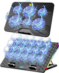 AICHESON RGB Lights AA2 Laptop Cooler and 003 Blue Laptop Cooling Pad Set