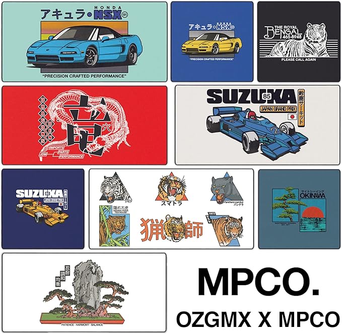 MPCO. Original Large Gaming Desk Mat – 36 x 17 Duraglyde OZGMX Royal Bengal White Full Desk Mouse Pad for Smooth Precision – Non-Slip Washable Extra-Large PC Mouse Pad for Gaming Sessions