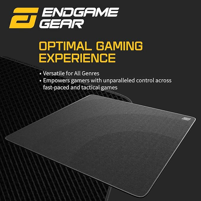 ENDGAME GEAR EM-B Plus Gaming Mouse Pad - 500x500mm 3mm Thick PORON Base Sub-Surface Stitching Eco-Friendly Packaging